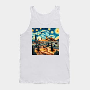 Cordoba, Spain, in the style of Vincent van Gogh's Starry Night Tank Top